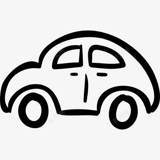 汽车手绘圆形概述车辆从侧面图标png_新图网 https://ixintu.com 侧视图 圆形 手绘 概述 汽车 轮廓 运输