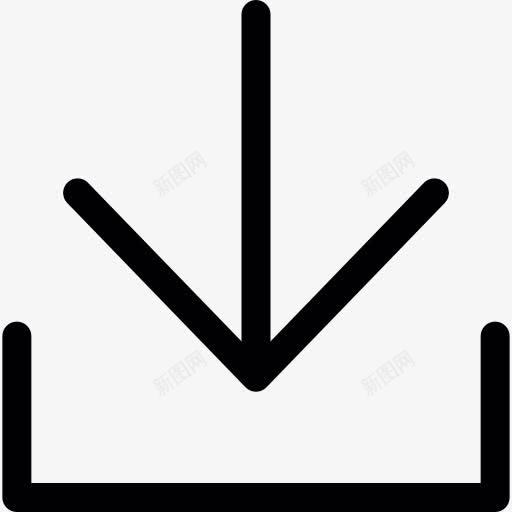 箭头图标png_新图网 https://ixintu.com 下箭头 下载 托盘 收件箱 箭头方向