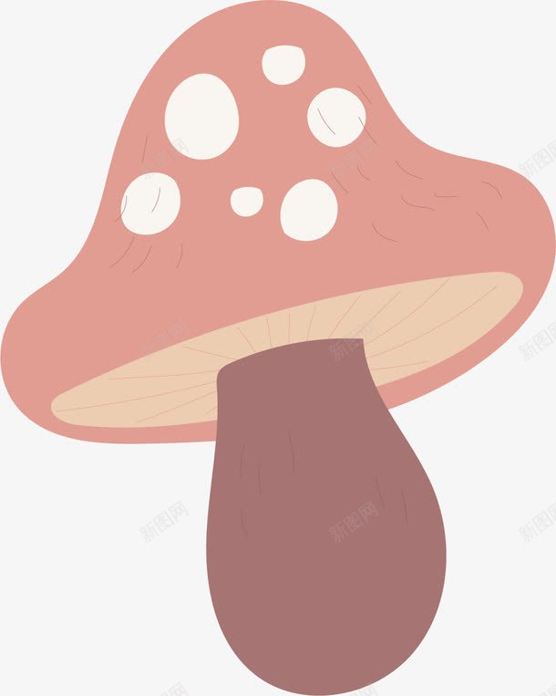 水彩创意粉色蘑菇png免抠素材_新图网 https://ixintu.com 创意 卡通手绘 植物 水彩 菌类 蘑菇 食物