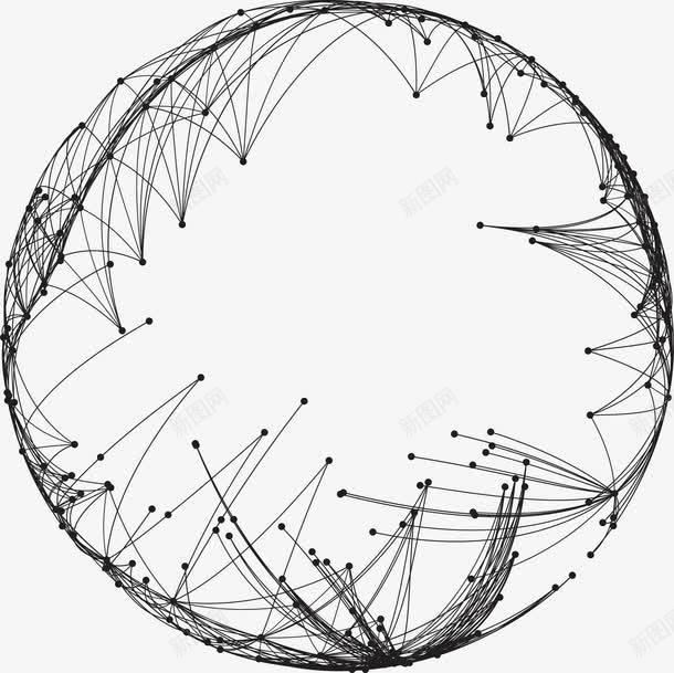 感地图png免抠素材_新图网 https://ixintu.com 地图 科技 科技感地图 线条