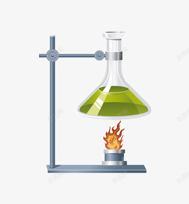 加热化学试剂png免抠素材_新图网 https://ixintu.com 17素材网 加热 化学试剂 卡通 绿色