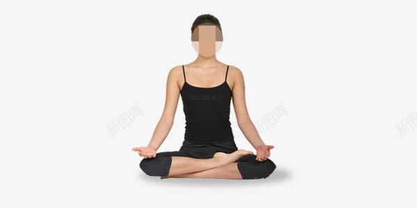 端坐瑜伽美女png免抠素材_新图网 https://ixintu.com 健身 养生 瑜伽 美女 运动