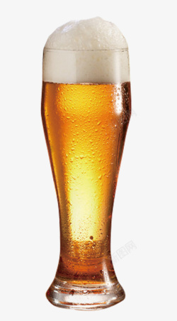 装满装满啤酒的啤酒杯高清图片