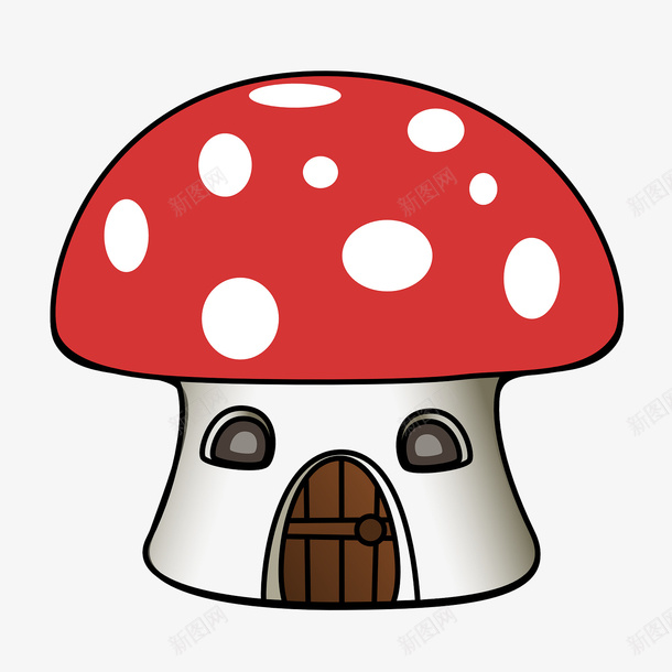 粉色卡通蘑菇房屋png免抠素材_新图网 https://ixintu.com 卡通房屋 房子 房屋 粉色蘑菇 蘑菇 蘑菇房子