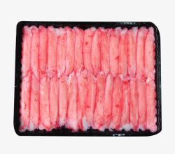 冷冻运输的蟹肉条素材
