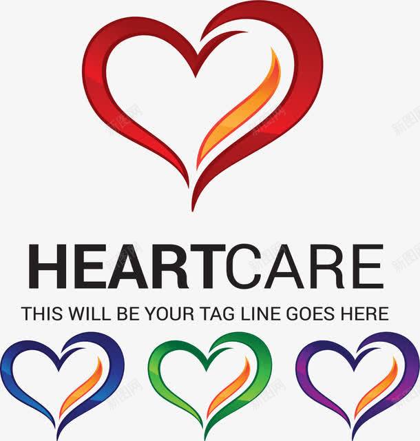 心脏健康保护标志png免抠素材_新图网 https://ixintu.com 健康 心脏 心脏病防护 标志设计