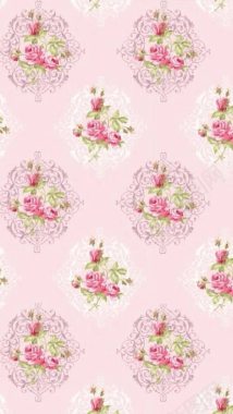 粉色梦幻花朵手机壁纸背景