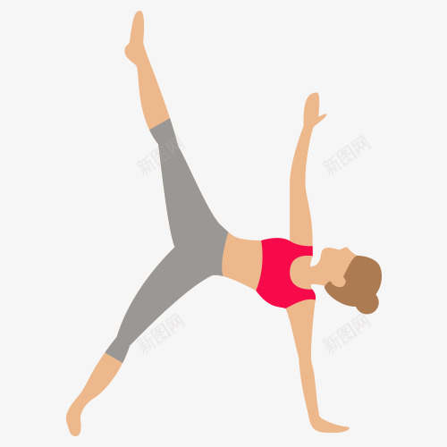女子健身png免抠素材_新图网 https://ixintu.com 健康 健身 女子 瑜伽 运动