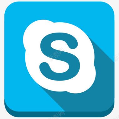 信息员Skype社交按钮图标图标