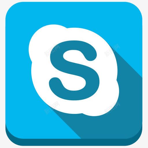 信息员Skype社交按钮图标png_新图网 https://ixintu.com Messenger Skype skype 信息员