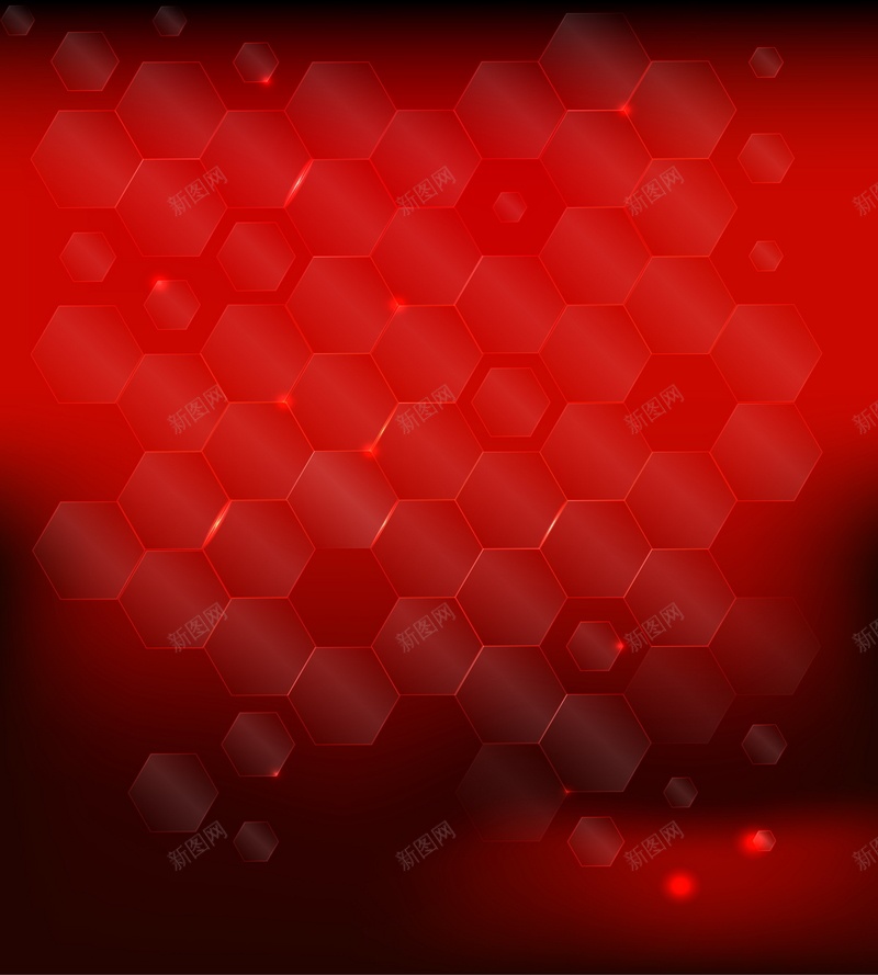 红色六边形矢量图ai设计背景_新图网 https://ixintu.com 六边形 几何 图形 扁平 渐变 红色 蜂窝 矢量图