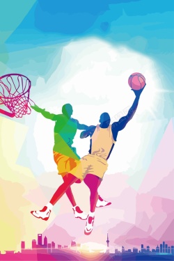 体育馆展板彩色手绘体育运动矢量图高清图片