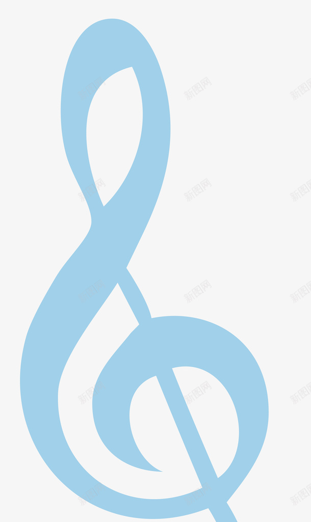 蓝色的音乐符号矢量图eps免抠素材_新图网 https://ixintu.com 优美 符号 蓝色 音乐 矢量图