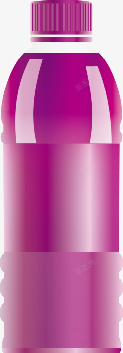 紫色瓶子矢量图素材