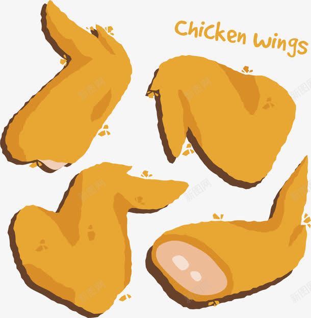 油炸食品炸鸡翅png免抠素材_新图网 https://ixintu.com 卡通手绘 垃圾食品 快餐 脆皮 脆皮炸鸡 鸡全翅 鸡翼