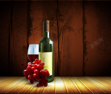 红酒葡萄酒杯高端尊贵海报背景矢量图背景