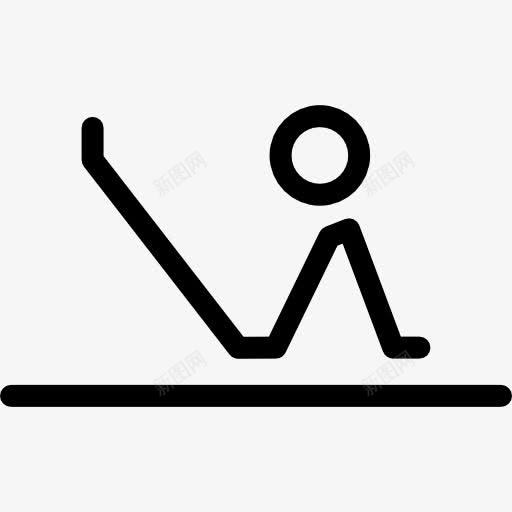 扭臀伸展腿的位置图标png_新图网 https://ixintu.com 健身房 坚持的人 普拉提 瑜伽 运动 锻炼