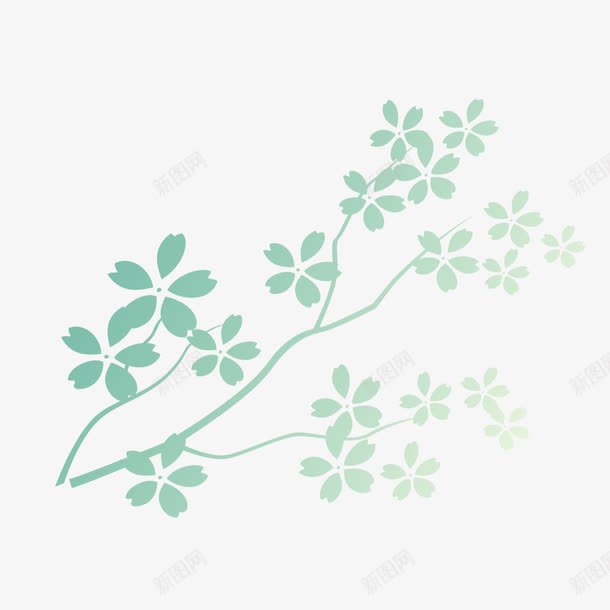 花瓣的绘制底纹png免抠素材_新图网 https://ixintu.com 底纹 绘制 绿色 花瓣 花瓣的绘制底纹