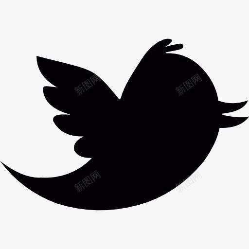 推特标志图标png_新图网 https://ixintu.com 标识 社会 社会网络 笨蛋 鸟