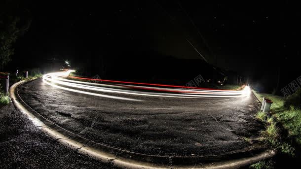 夜景道路矢量背景背景