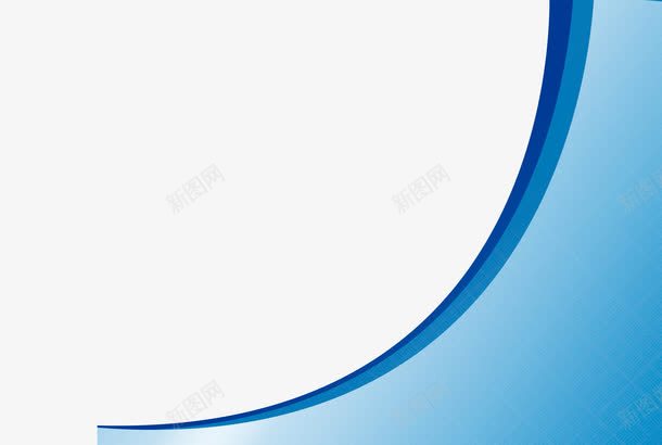 蓝色弧度底纹png免抠素材_新图网 https://ixintu.com 弧度 线 线条 蓝色