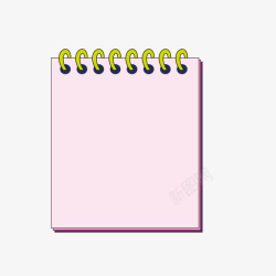 粉红色笔记本素材
