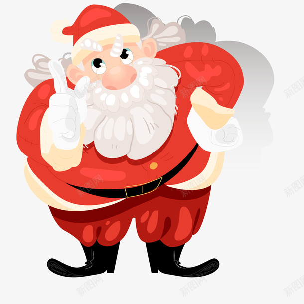 红色的圣诞老人矢量图ai免抠素材_新图网 https://ixintu.com 人物设计 卡通 圣诞老人 圣诞节 慈祥 红色 矢量图