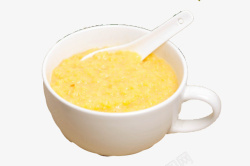 白碗玉米粥素材