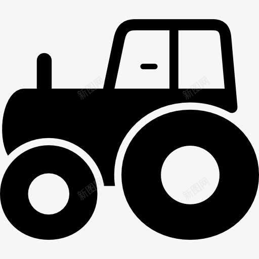 拖拉机侧视图图标png_新图网 https://ixintu.com 侧面看 农业 拖拉机 汽车 轮廓 运输