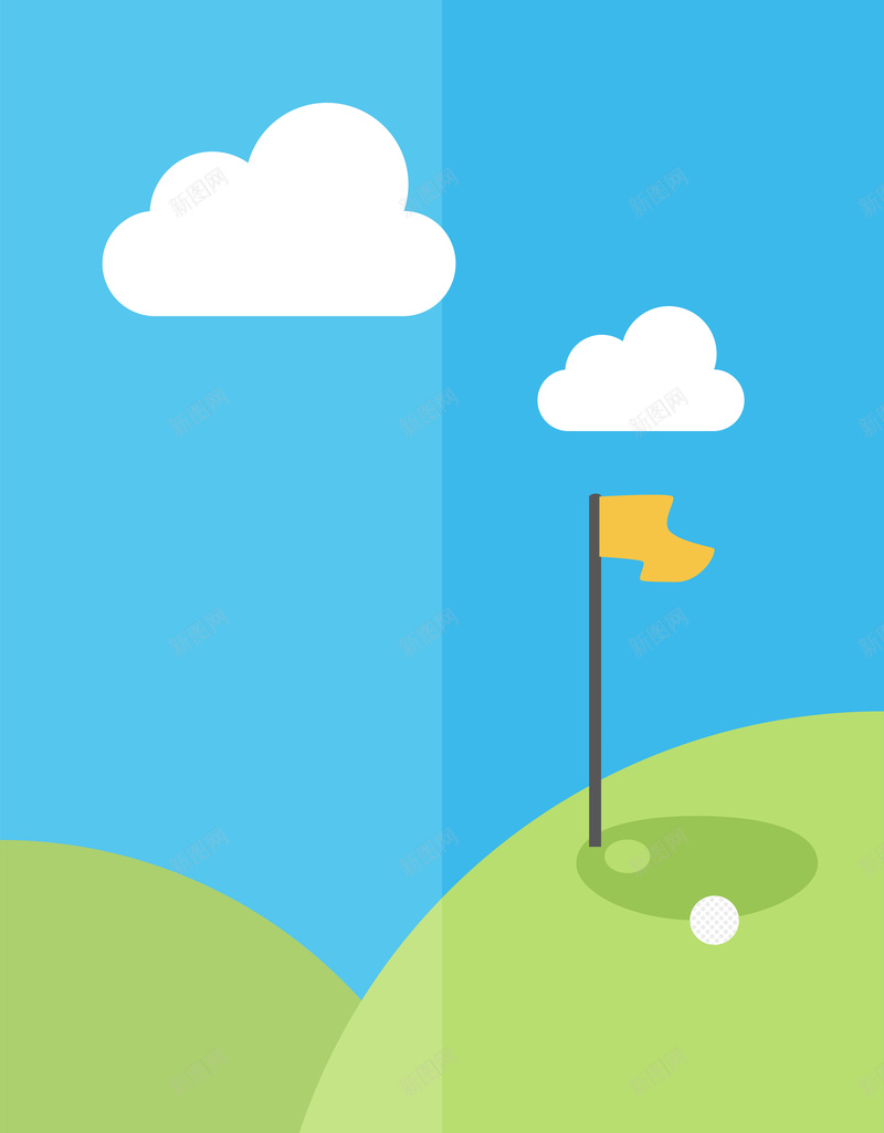 高尔夫球矢量图ai设计背景_新图网 https://ixintu.com 几何 奖杯 扁平 海报 渐变 蓝色 运动 高尔夫 高尔夫球车运动 矢量图