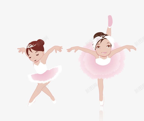 跳芭蕾舞的女孩png免抠素材_新图网 https://ixintu.com 手绘跳舞女孩 芭蕾小人 跳舞 跳芭蕾舞