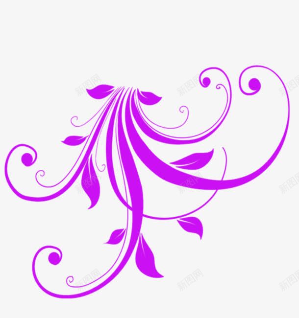 梦幻紫色花朵花纹装饰png免抠素材_新图网 https://ixintu.com 梦幻 紫色 花朵 花纹 装饰