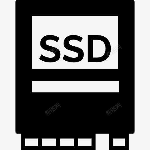 SSD卡图标png_新图网 https://ixintu.com 存储 技术 硬件 计算 计算机 设备