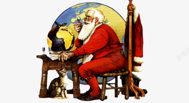 卡通彩绘圣诞老公公png免抠素材_新图网 https://ixintu.com 卡通手绘 圣诞素材 圣诞老人 圣诞老公公 圣诞节 派发礼物