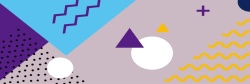 时尚线条不规则图形banner矢量图背景