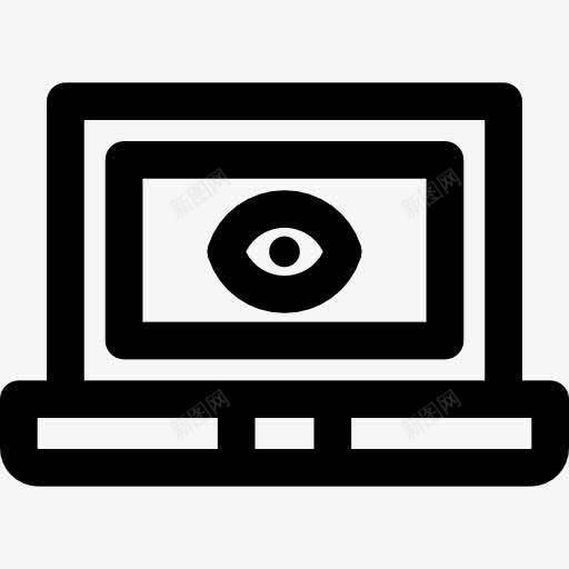 间谍图标png_新图网 https://ixintu.com 危险 安全 恶意软件 笔记本电脑 计算机 间谍