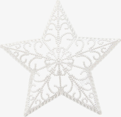 白色五角星装饰素材