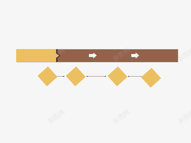 黄棕色ppt文本框模板png免抠素材_新图网 https://ixintu.com ppt文本框 ppt模板 棕色 箭头 黄色