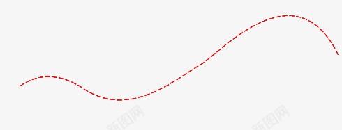 红色断续线条png免抠素材_新图网 https://ixintu.com 断续 红色 线条