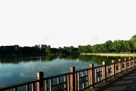 北京龙潭公园风景矢量图背景