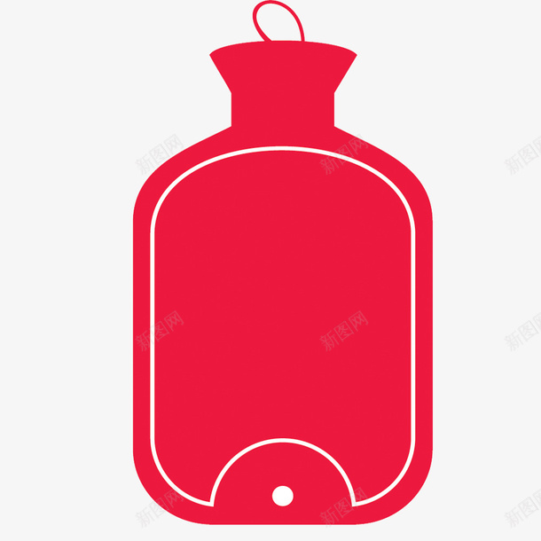 红色注水热水袋png免抠素材_新图网 https://ixintu.com 注水 热水袋 矢量素材 素材 红色矢量 红色素材