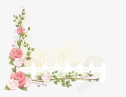 横板花纹细线框文字背景图形高清图片