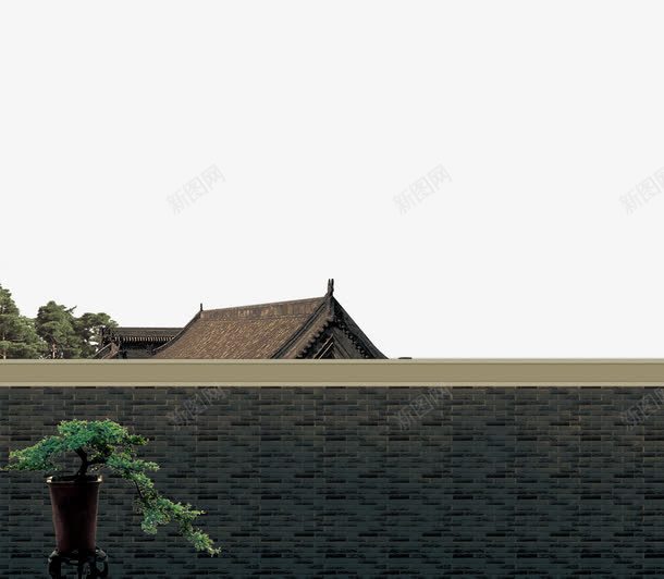 古风建筑png免抠素材_新图网 https://ixintu.com 古风建筑 彩色 水墨画 海报 装饰