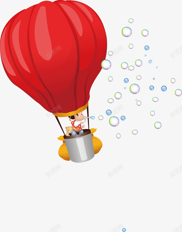 卡通热气球矢量图ai免抠素材_新图网 https://ixintu.com PNG图 PNG图下载 创意卡通 卡通 卡通插图 插图 氢气球 热气球 矢量图