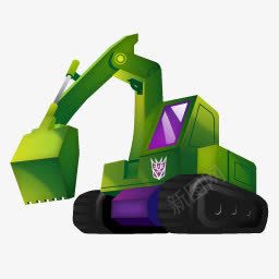 清道夫挖掘机建筑机器人图标png_新图网 https://ixintu.com Excavator scavenger 挖掘机 清道夫