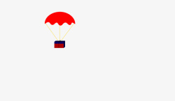 降落伞与礼物战役中的空投高清图片