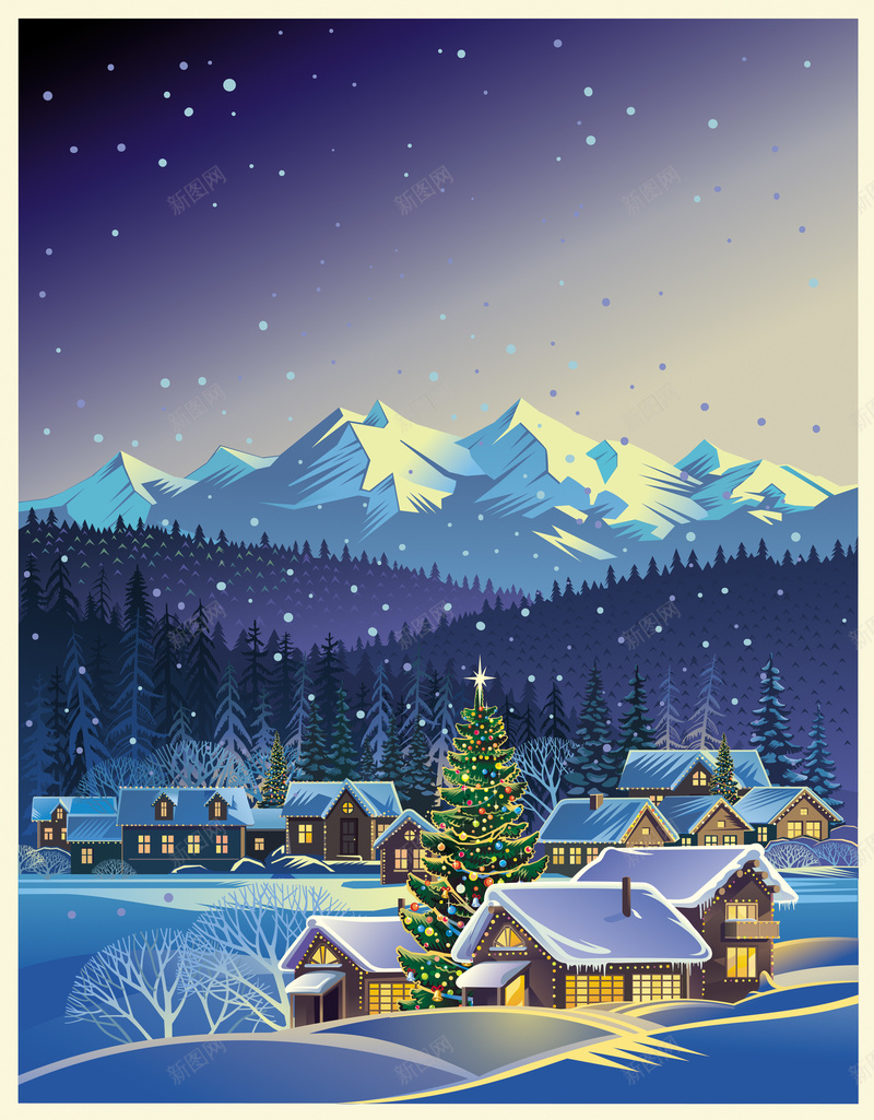 圣诞雪夜小屋远山星光02矢量图背景图片免费下载 素材0zjavavww 新图网 圣诞雪夜小屋远山星光02矢量图背景图片免费下载 素材0zjavavww 新图网