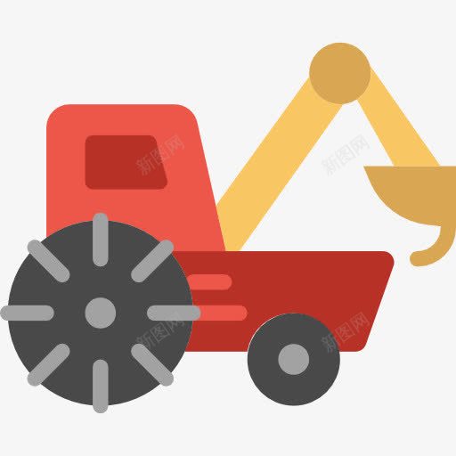 装载机图标png_新图网 https://ixintu.com 卡车 建筑 建筑工具 汽车 装载机 货物 运输