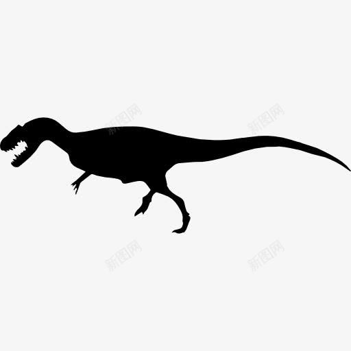 异特龙恐龙形状图标png_新图网 https://ixintu.com 动物 动物王国 异特龙 形状 恐龙 轮廓