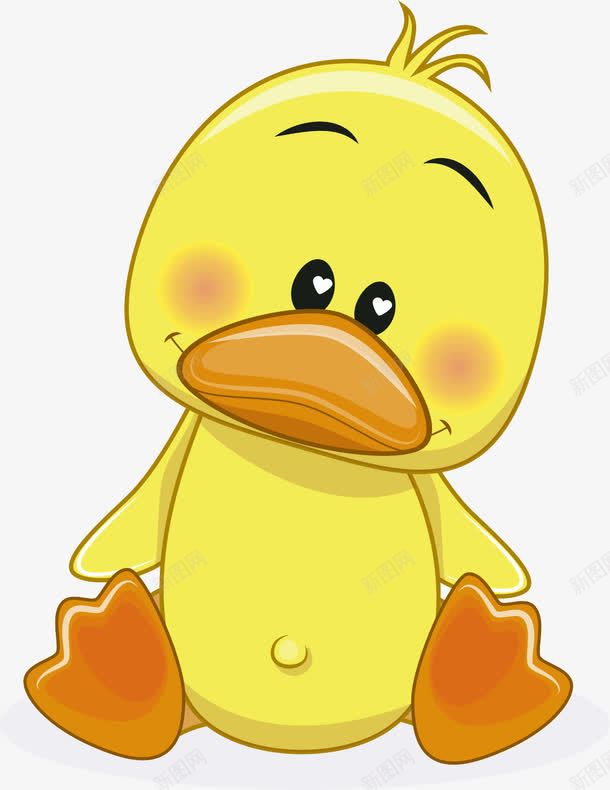 卡通小黄鸭png免抠素材_新图网 https://ixintu.com Q版小黄鸭 卡通装饰 可爱的小黄鸭 可达鸭